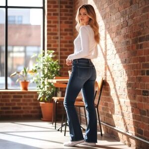 Converse Womens 2 Bootcut Jeans Cotton Blend Dark Wash Stretch Denim Y2K Vtg